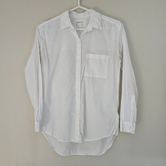 Aritzia Community Veritas Button-up Shirt - 2018 - White - Sz XXS - Picture 1 of 16